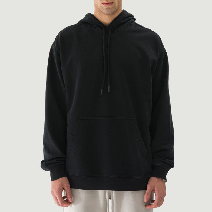 380GSM Unisex Washed Drawstring Hoodie