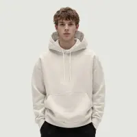 380GSM Unisex Heavyweight Drawstring Hoodie - thumbnail image 1