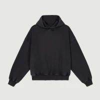 420GSM Unisex Snap Collar Hoodie - thumbnail image 1