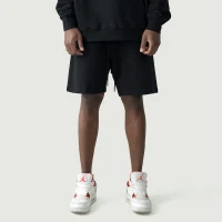380GSM Unisex Oversized Fleece-lined Shorts - thumbnail image 1