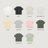 240GSM Unisex Classic Fit Crew Neck T-shirt - thumbnail image 4