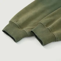 440GSM Unisex Sun Faded Distressed Full-zip Hoodie - thumbnail image 5