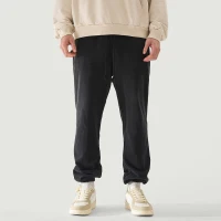 420GSM Unisex Super Heavyweight Washed Baggy Sweatpants - thumbnail image 1