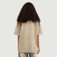285GSM Unisex Oversized Snow Wash T-shirt - thumbnail image 2