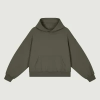 380GSM Unisex Fleece-lined Boxy Hoodie - thumbnail image 1