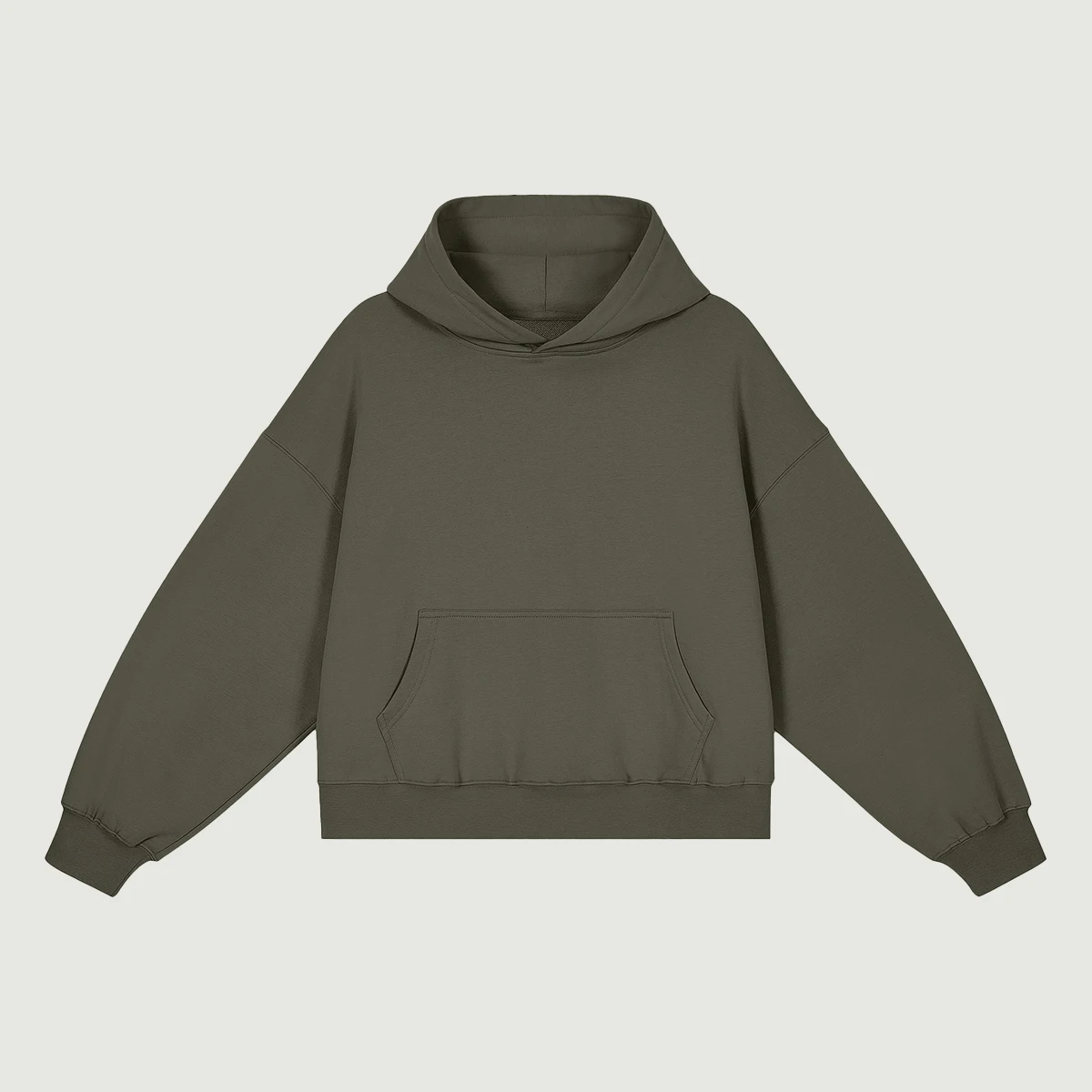 380GSM Unisex Fleece-lined Boxy Hoodie - main image