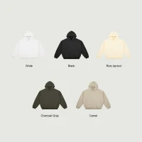 380GSM Unisex Brushed Fleece Pullover Hoodie  - thumbnail image 3