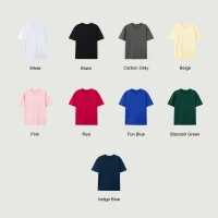 220GSM Unisex Regular Fit Crew Neck T-shirt - thumbnail image 4