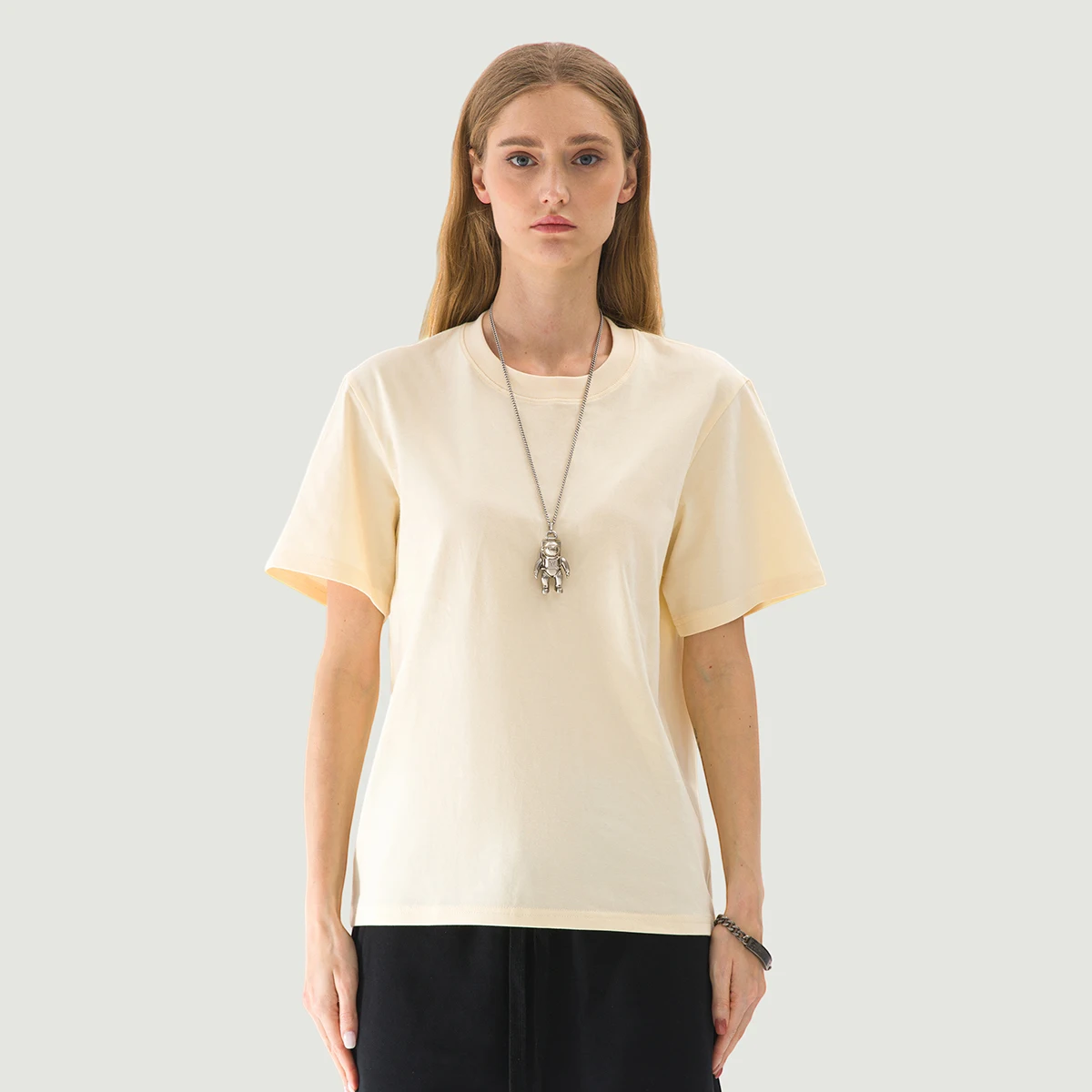 220GSM Unisex Regular Fit Crew Neck T-shirt - main image