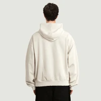 380GSM Unisex Sun Faded Ripped Pocket Hoodie - thumbnail image 2