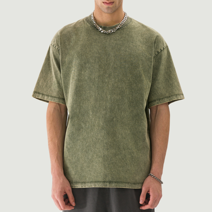 285GSM Unisex Oversized Snow Wash T-shirt