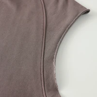 380GSM Unisex Oversized Washed Sleeveless Hoodie - thumbnail image 6