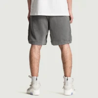 360GSM Unisex Clipped Corner Washed Sweat Shorts - thumbnail image 2