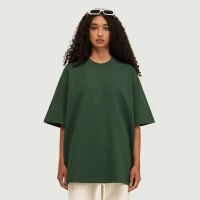 425GSM Unisex Oversized Crew Neck T-shirt - thumbnail image 1