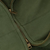 440GSM Unisex Sun Faded Distressed Full-zip Hoodie - thumbnail image 6