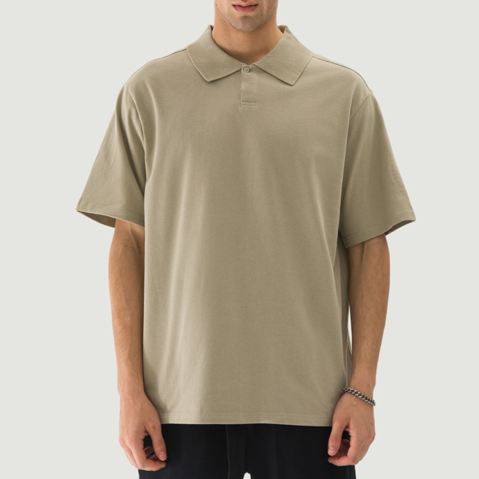 240GSM Unisex Oversized Polo Shirt