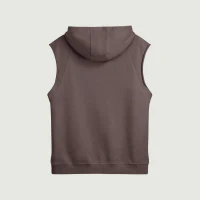 380GSM Unisex Oversized Washed Sleeveless Hoodie - thumbnail image 2