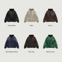 400GSM Unisex Super Heavyweight Sun Faded Hoodie - thumbnail image 4