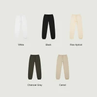 380GSM Unisex Oversized Brushed Fleece Sweatpants - thumbnail image 3