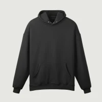 380GSM Unisex Fleece-lined Snap Collar Hoodie - thumbnail image 1
