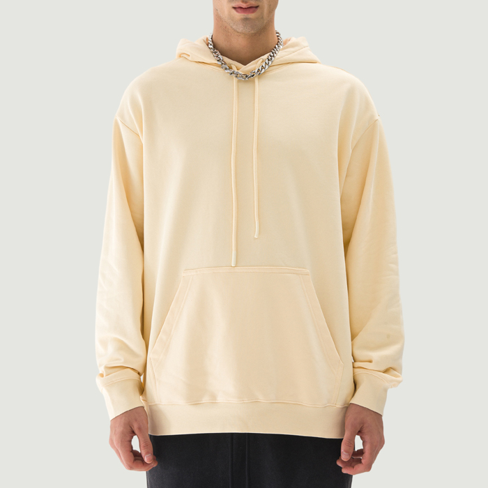 380GSM Unisex Brushed Fleece Drawstring Hoodie