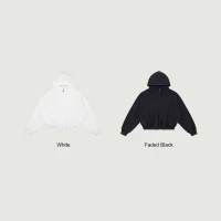 420GSM Unisex Snap Collar Hoodie - thumbnail image 3