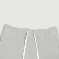 360GSM Unisex Clipped Corner Washed Sweat Shorts - thumbnail image 4