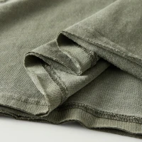 260GSM Women's Raw Hem Long Sleeve Crop Top - thumbnail image 7