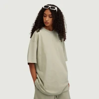 305GSM Unisex Oversized Crew Neck T-shirt - thumbnail image 3