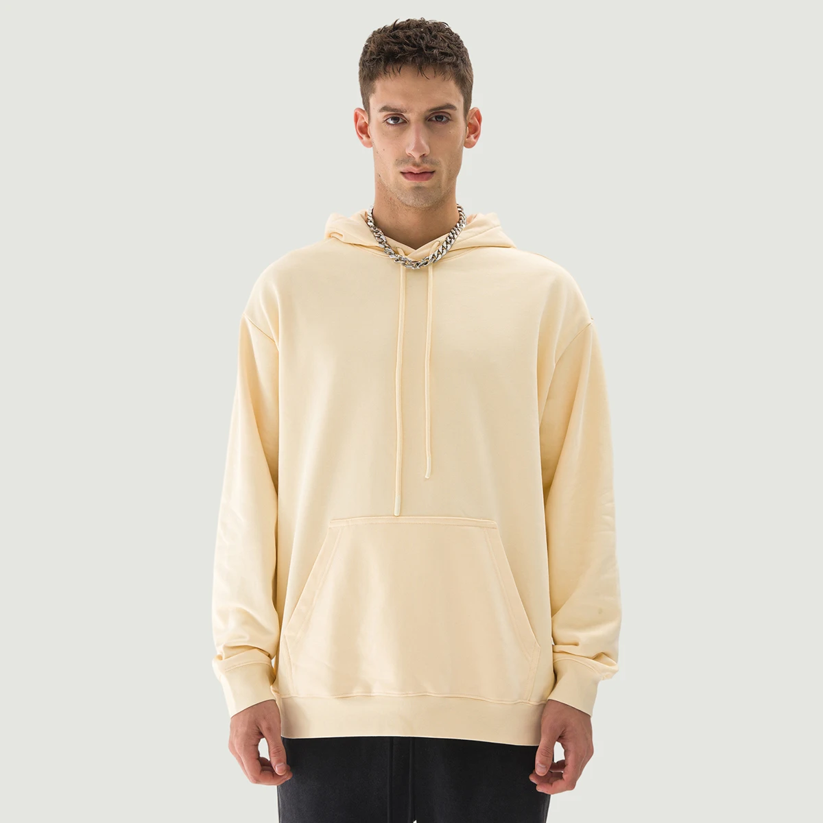 380GSM Unisex Brushed Fleece Drawstring Hoodie - main image