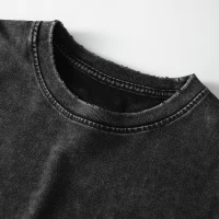 220GSM Women's Snow Wash Crop Top T-shirt - thumbnail image 4