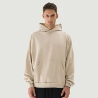 380GSM Unisex Sun Faded Ripped Pocket Hoodie - thumbnail image 1