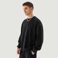 440GSM Unisex Super Heavyweight Oversized Faded Sweatshirt - thumbnail image 3