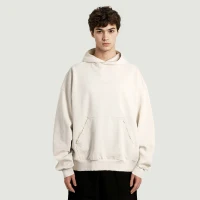 380GSM Unisex Sun Faded Ripped Pocket Hoodie - thumbnail image 1