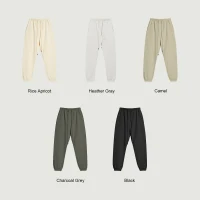 380GSM Unisex Heavyweight Brushed Fleece Sweatpants - thumbnail image 4