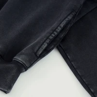 420GSM Unisex Snap Collar Hoodie - thumbnail image 5