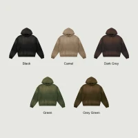 440GSM Unisex Sun Faded Distressed Hoodie - thumbnail image 3