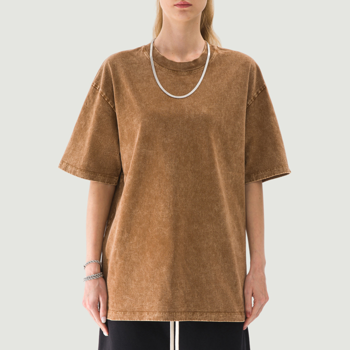 285GSM Unisex Oversized Snow Wash T-shirt