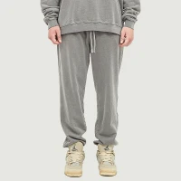 420GSM Unisex Super Heavyweight Washed Baggy Sweatpants - thumbnail image 1
