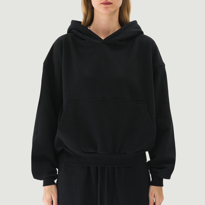 380GSM Unisex Brushed Fleece Relaxed Fit Hoodie