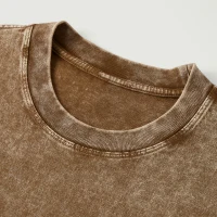 285GSM Unisex Oversized Snow Wash T-shirt - thumbnail image 5