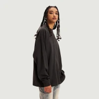 240GSM Unisex Crew Neck Loose Long Sleeve - thumbnail image 3