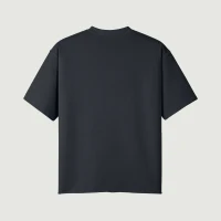 260GSM Unisex Raw Hem T-shirt - thumbnail image 2