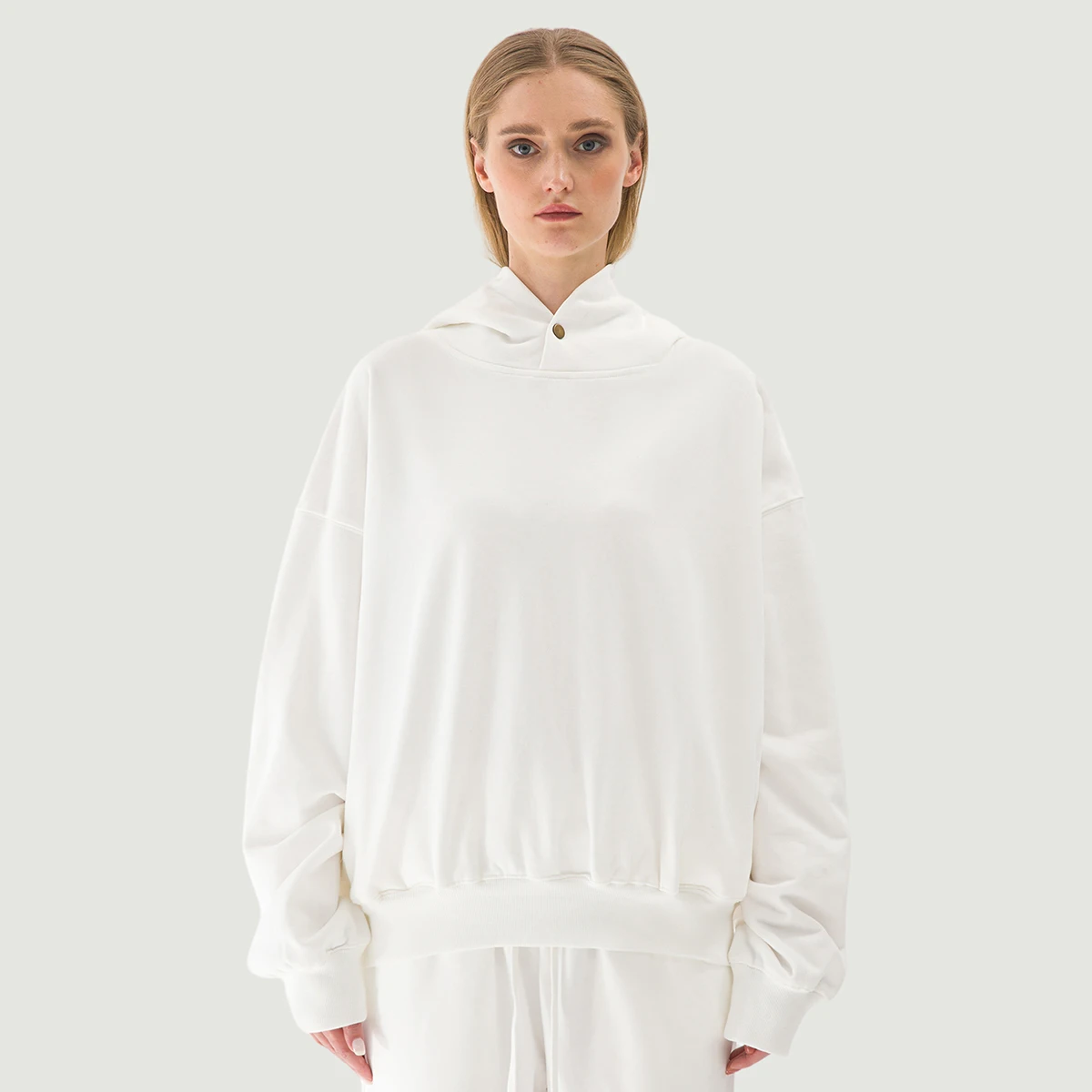 420GSM Unisex Snap Collar Hoodie - main image