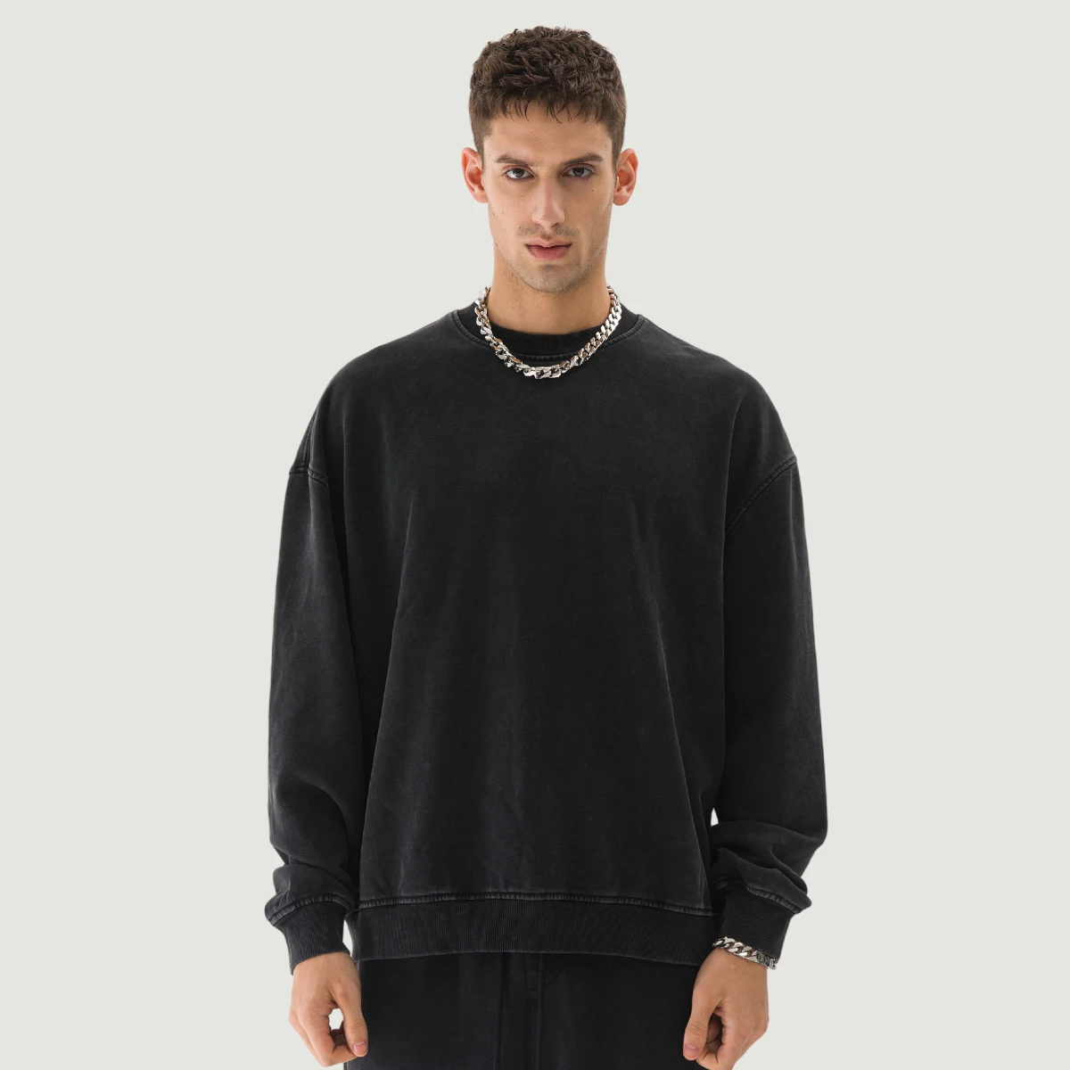 440GSM Unisex Super Heavyweight Oversized Faded Sweatshirt - main image