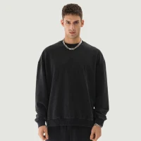 440GSM Unisex Super Heavyweight Oversized Faded Sweatshirt - thumbnail image 1