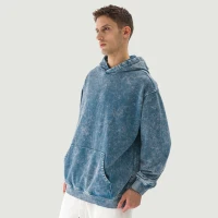 440GSM Unisex Super Heavyweight Oversized Faded Hoodie - thumbnail image 3