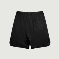360GSM Unisex Clipped Corner Washed Sweat Shorts - thumbnail image 2