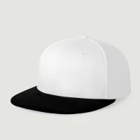 Unisex Flat-Brim Snapback Cap - thumbnail image 1