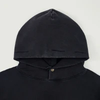 420GSM Unisex Snap Collar Hoodie - thumbnail image 4